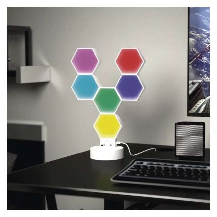 RGBIC Aptumšojama galda lampa GoSmart LED/5,5W/230V Wi-Fi Tuya