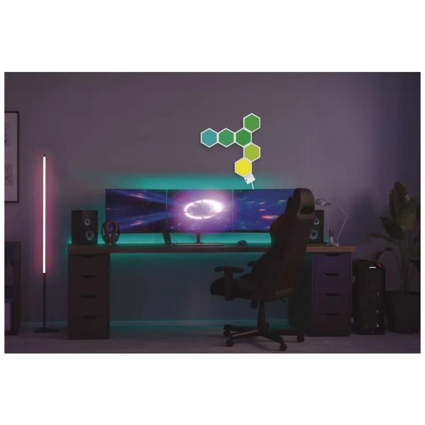 RGBIC Aptumšojama galda lampa GoSmart LED/5,5W/230V Wi-Fi Tuya