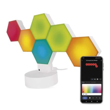 RGBIC Aptumšojama galda lampa GoSmart LED/5,5W/230V Wi-Fi Tuya