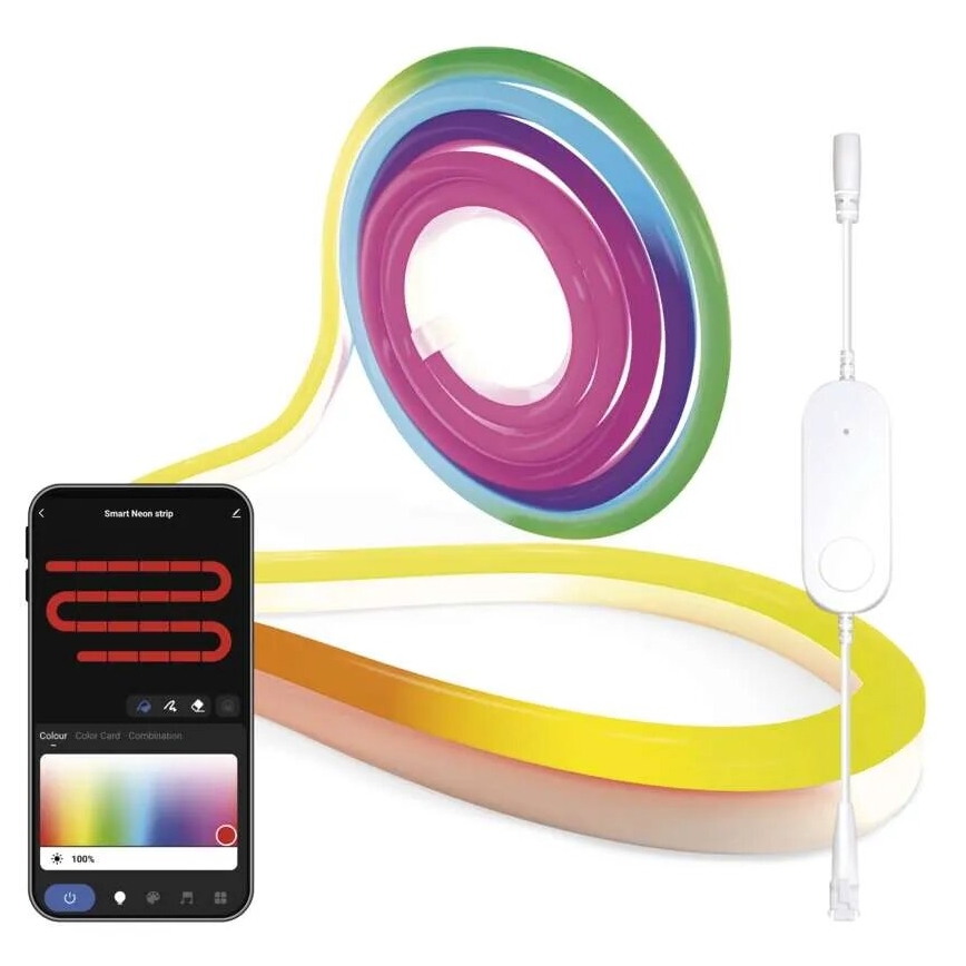 RGBIC LED Aptumšojama josla GoSmart LED/24W/230V 3 m Wi-Fi Tuya
