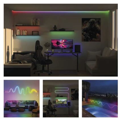 RGBIC LED Aptumšojama josla GoSmart LED/33W/230V 5 m Wi-Fi Tuya