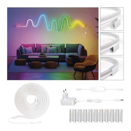 RGBIC LED Aptumšojama josla GoSmart LED/33W/230V 5 m Wi-Fi Tuya