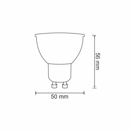 RGBW LED Aptumšojama spuldze G45 GU10/5,5W/230V 2700-6500K Wi-Fi Tuya