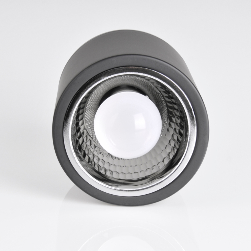 RGBW LED dimmējams prožektors JUPITER 1xE27/6,5W/230V 2700-6500K Wi-Fi Ø 13 cm melns