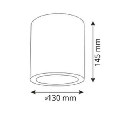 RGBW LED dimmējams prožektors JUPITER 1xE27/6,5W/230V 2700-6500K Wi-Fi Ø 13 cm melns
