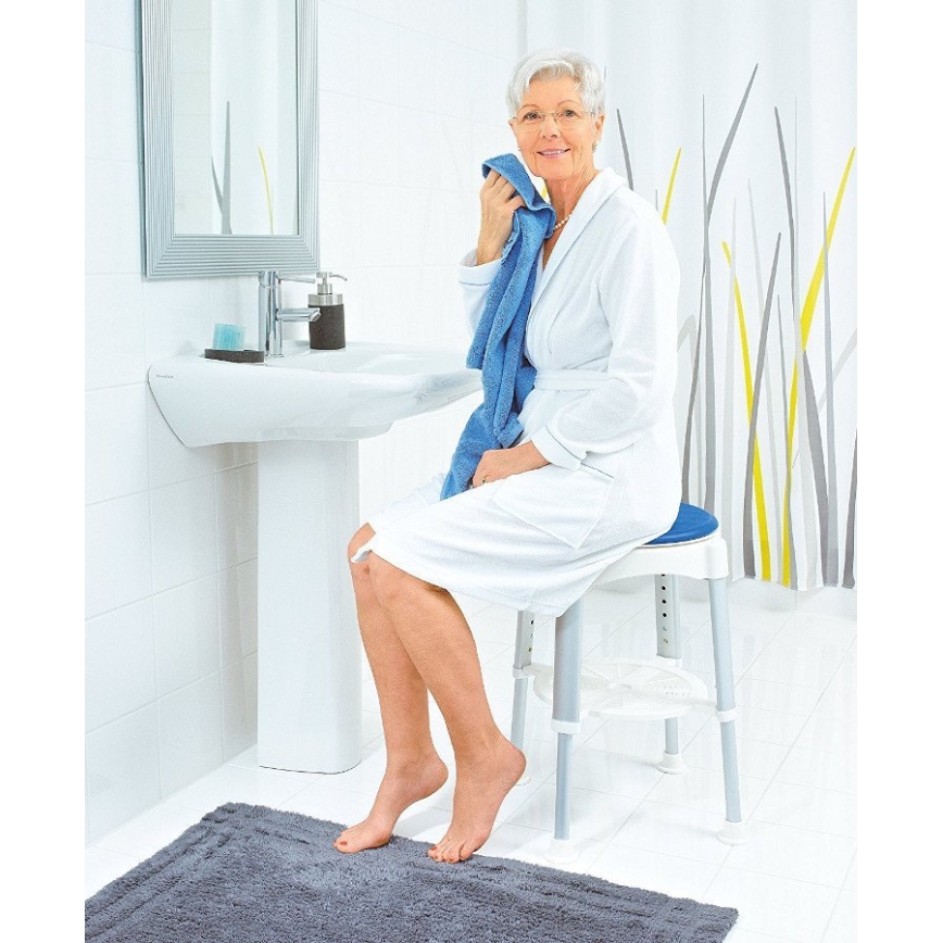 Ridder - Pagriežama taburete 58x35,5 cm zila/balta