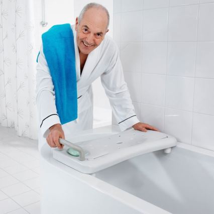 Ridder - Vannas sēdeklis ar rokturi 31x70 cm balts