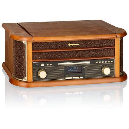 Roadstar HIF-1993D+BT- Hi-Fi ar DAB/DAB+, gramofonu, CD atskaņotāju un kasešu atskaņotāju 80W/230V + tālvadības pults