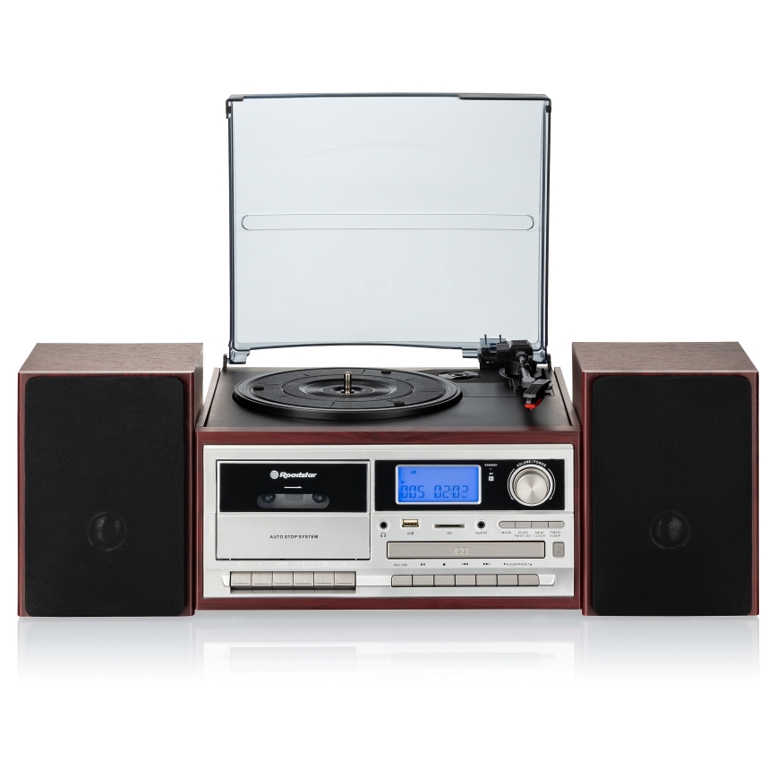 Roadstar HIF-8892 EBT - Hi-Fi sistēma ar gramofonu, CD un kasešu atskaņotāju 64W/230V + tālvadības pults