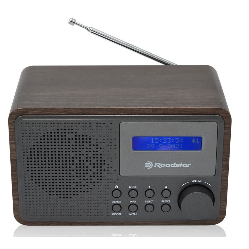 Roadstar HRA-700D+/WD - Radio ar DAB+, FM un modinātāju 16W/230V/4xAA