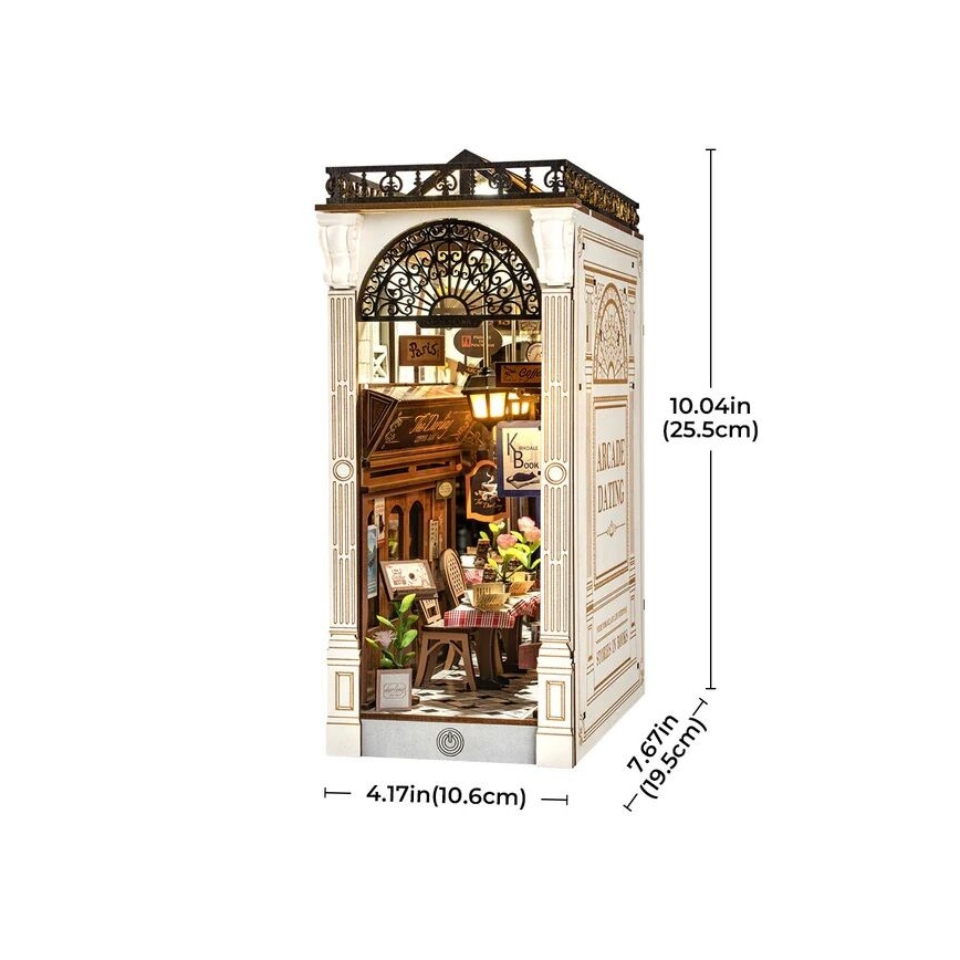 RoboTime - 3D LED grāmatu atbalsts grāmatām Tirdzniecības centra tikšanās 2xAAA