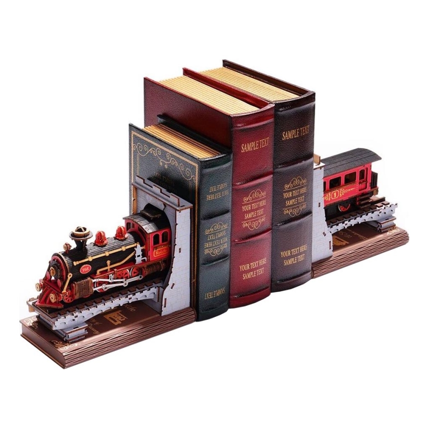 RoboTime - 3D puzzle Grāmatu statīvs Historic steam vilciens