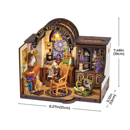 RoboTime - Miniatūras māja Burvja kabinets 2xAAA