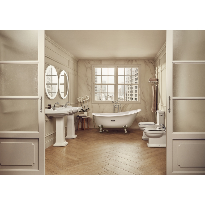 Roca A3270A1000 - Pie sienas stiprināma izlietne CARMEN 65x48 cm keramika/balta