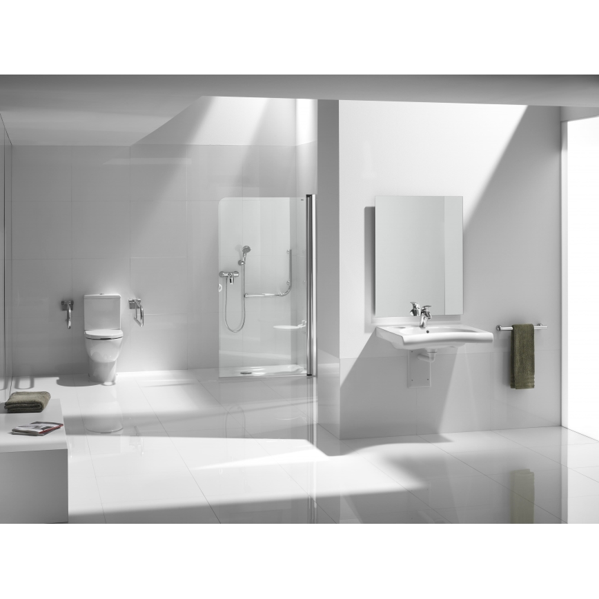 Roca A341242000 - MERIDIAN skalošanas tvertne ar apakšējo pieslēgumu, keramika/balta