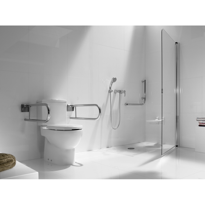 Roca A341242000 - MERIDIAN skalošanas tvertne ar apakšējo pieslēgumu, keramika/balta