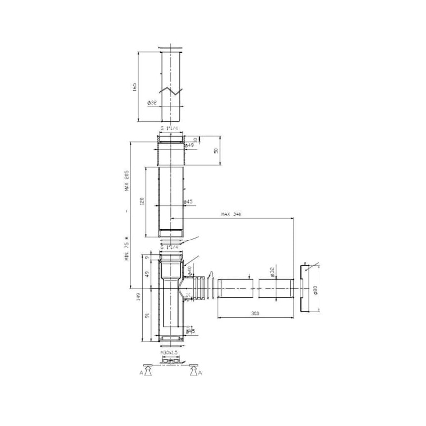 Roca A506403110 - Apaļais izlietnes sifons ROCA, spīdīgs hroms