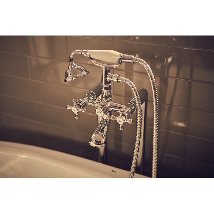 Roca A5A014BC00 - Vannas komplekts ar CARMEN jaucējkrānu, glancēts hroms