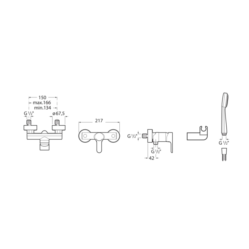 Roca A5A2009C02 - Dušas komplekts ar L20 jaucēju, spīdīgs hroms