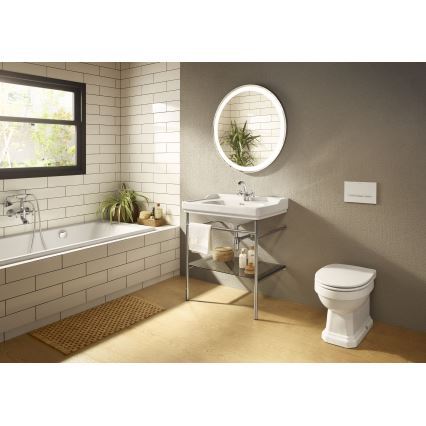 Roca A5A3A4BC00 - Izlietnes jaucējkrāns + noteces vārsts ar pārplūdi CARMEN RETRO 17,8 cm spīdīgs hroms