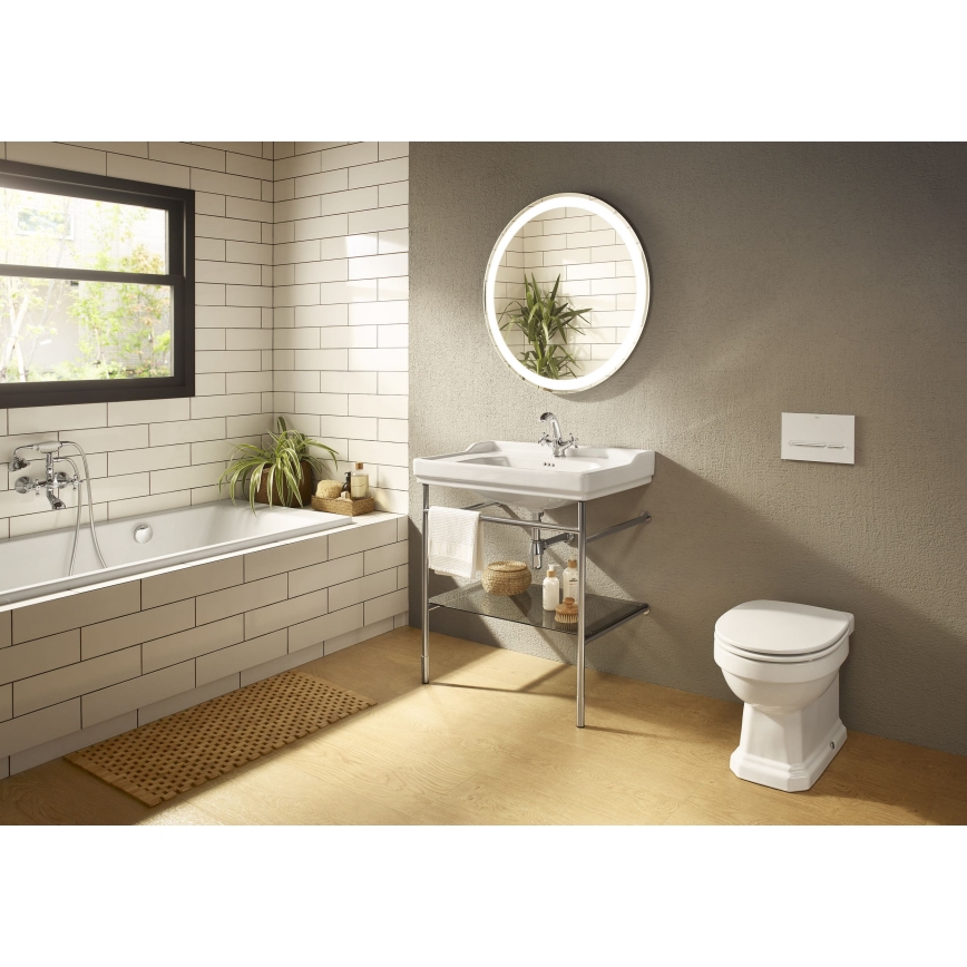 Roca A5A3A4BC00 - Izlietnes jaucējkrāns + noteces vārsts ar pārplūdi CARMEN RETRO 17,8 cm spīdīgs hroms