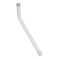 Rokturis spoguļiem 1x14,8 cm nerūsējošais tērauds/balts