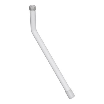 Rokturis spoguļiem 1x14,8 cm nerūsējošais tērauds/balts