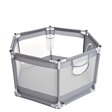 Rotaļu stūrītis 120 cm pelēka