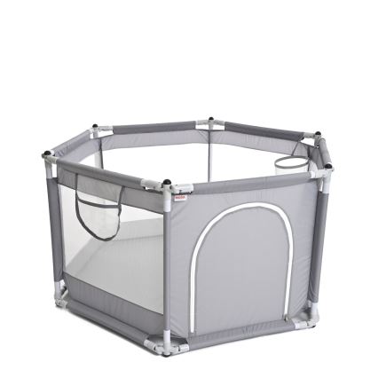 Rotaļu stūrītis 120 cm pelēka