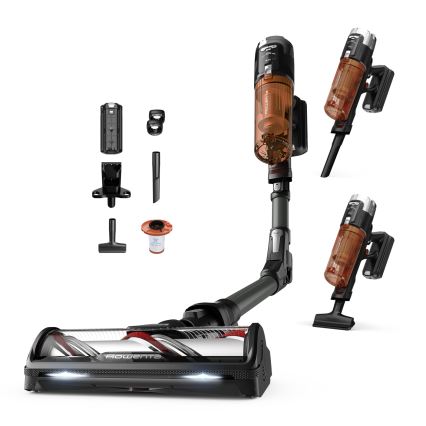 Rowenta - Stieņa tipa putekļsūcējs 2 vienā X-FORCE FLEX 380W/25,2V melns 2000 mAh