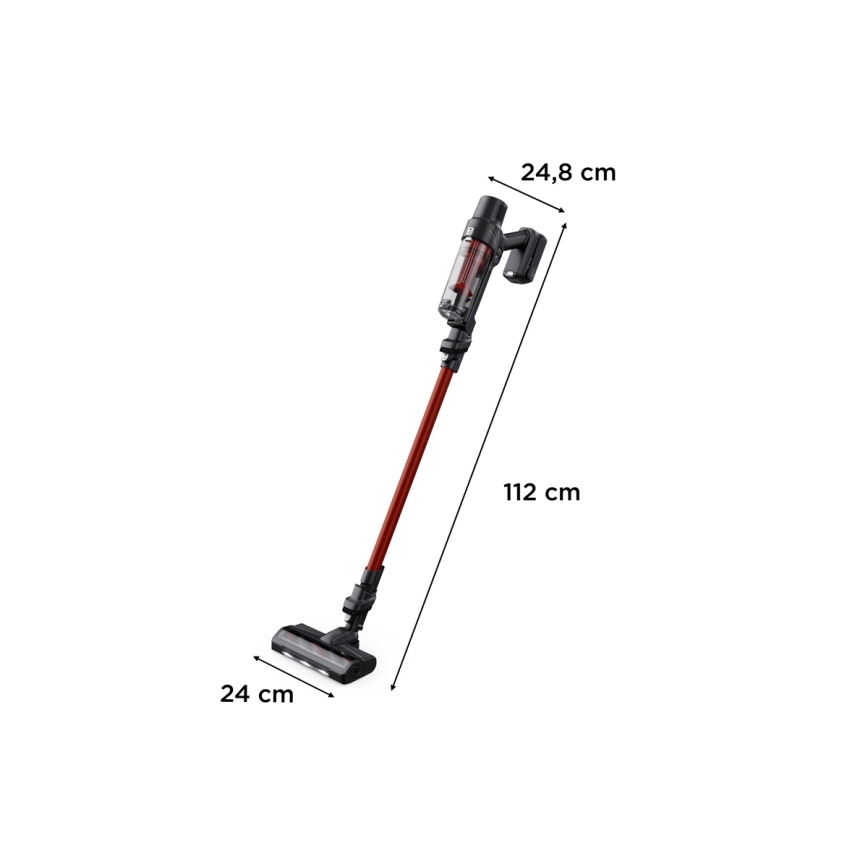 Rowenta - Vertikālais putekļsūcējs 2in1 X-PERT ANIMAL 140W/18V 2000 mAh sarkans