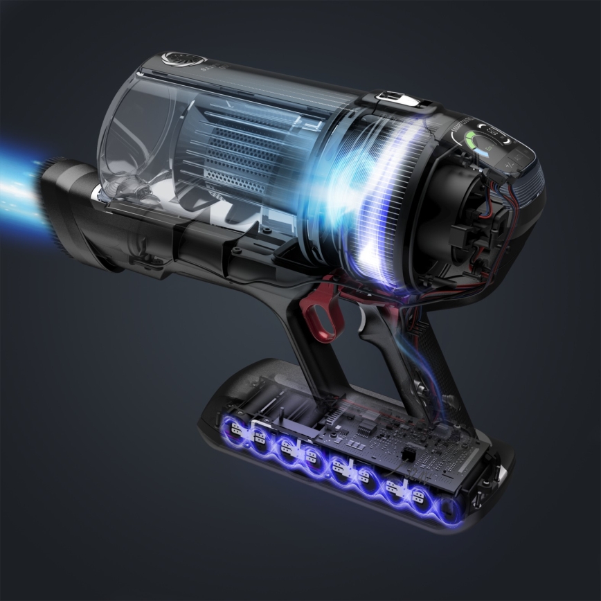 Rowenta - kāta putekļsūcējs 3‑1 X-FORCE ANIMAL AUTO 480W/32,4V melns 2000 mAh