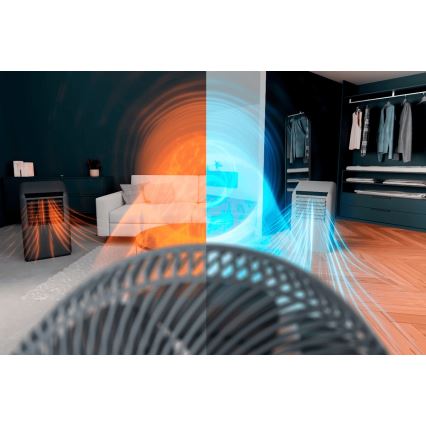 Rowenta - Galda ventilators TURBO SWIFT COMPACT 230V zils + tālvadība