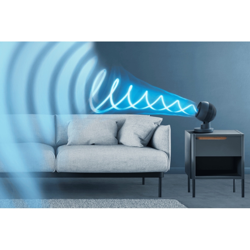 Rowenta - Galda ventilators TURBO SWIFT COMPACT 230V zils + tālvadība