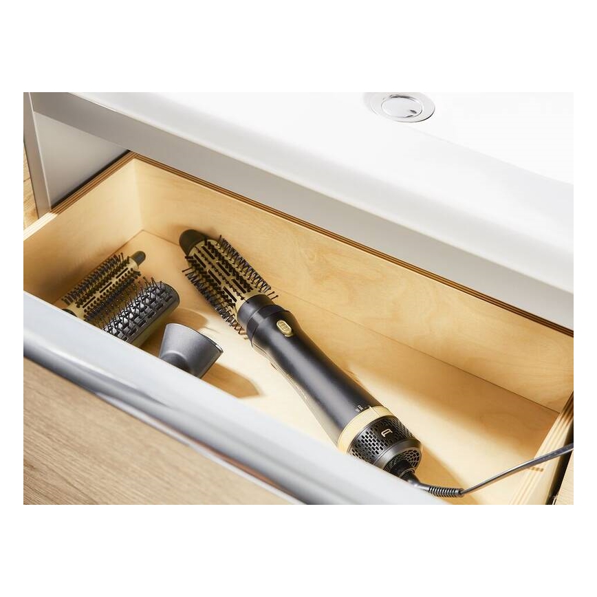 Rowenta - Karstā gaisa ķemme EXPRESS STYLE 800W/230V melna/zelta