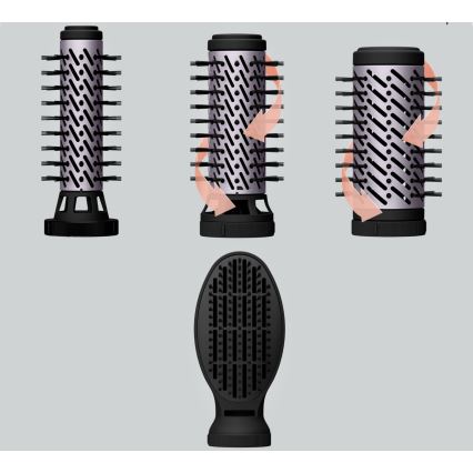 Rowenta - Karstgaisa suka BRUSH ACTIV 1000W/230V melna