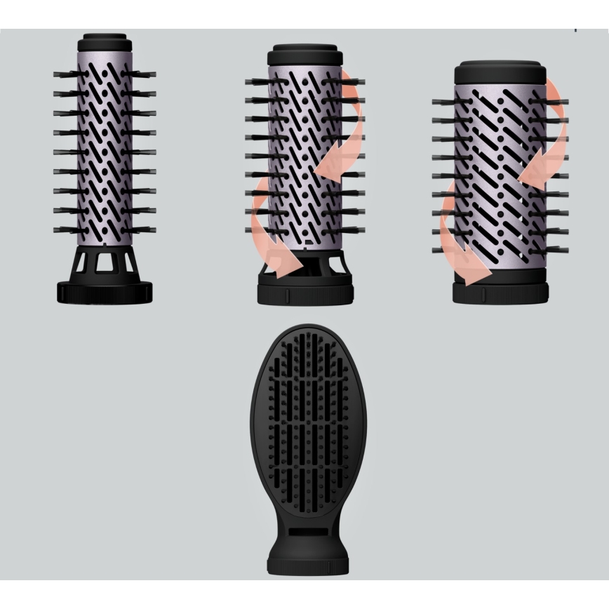Rowenta - Karstgaisa suka BRUSH ACTIV 1000W/230V melna
