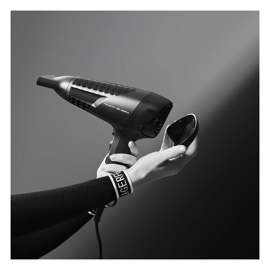 Rowenta - Matu fēns KARL LAGERFELD STUDIO DRY 2100W/230V melna