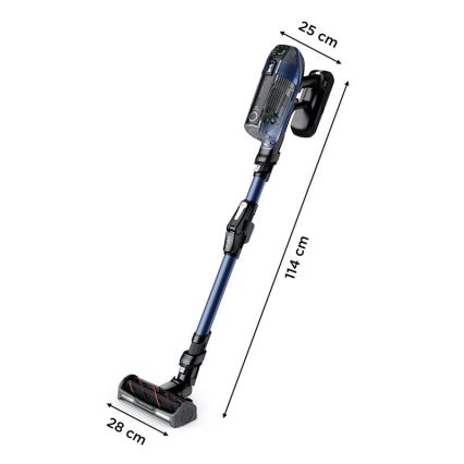 Rowenta - Stieņa putekļsūcējs ar mopu X-FORCE FLEX ANIMAL AQUA AUTO 3in1 480W/32,4V 2500 mAh zils