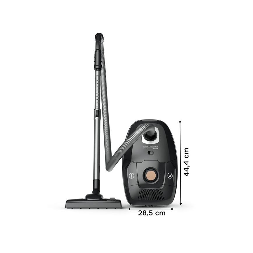 Rowenta - Putekļu sūcējs ar maisu ZAĻŠ FORCE EFFITECH ECO TOTAL CLEAN 400W/230V melna