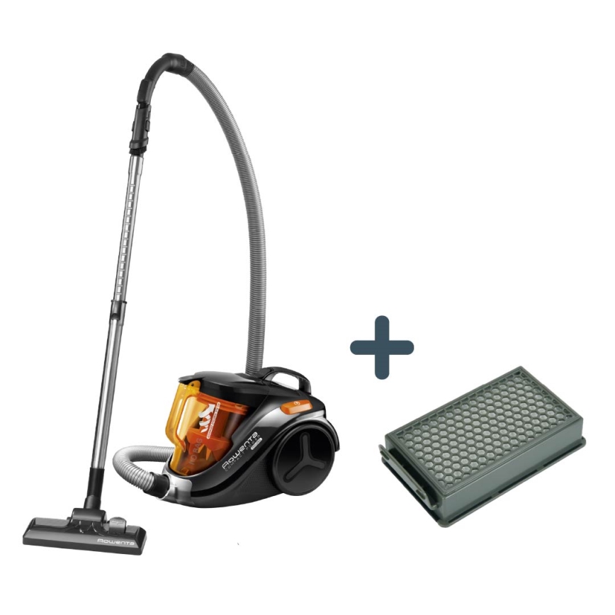 Rowenta - Putekļu sūcējs bez maisa COMPACT POWER 1,5l 750W/230V melna/oranža