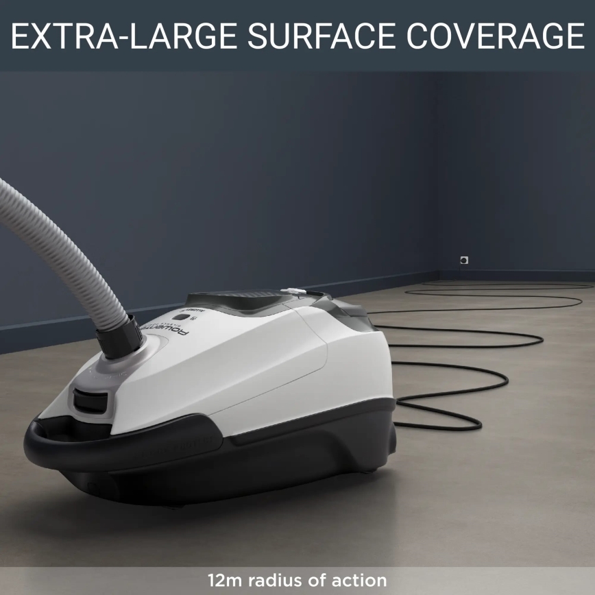 Rowenta - Putekļu sūcējs ar maisiņu SILENCE FORCE ALLERGY+ 4,5l 400W/230V melns/balts