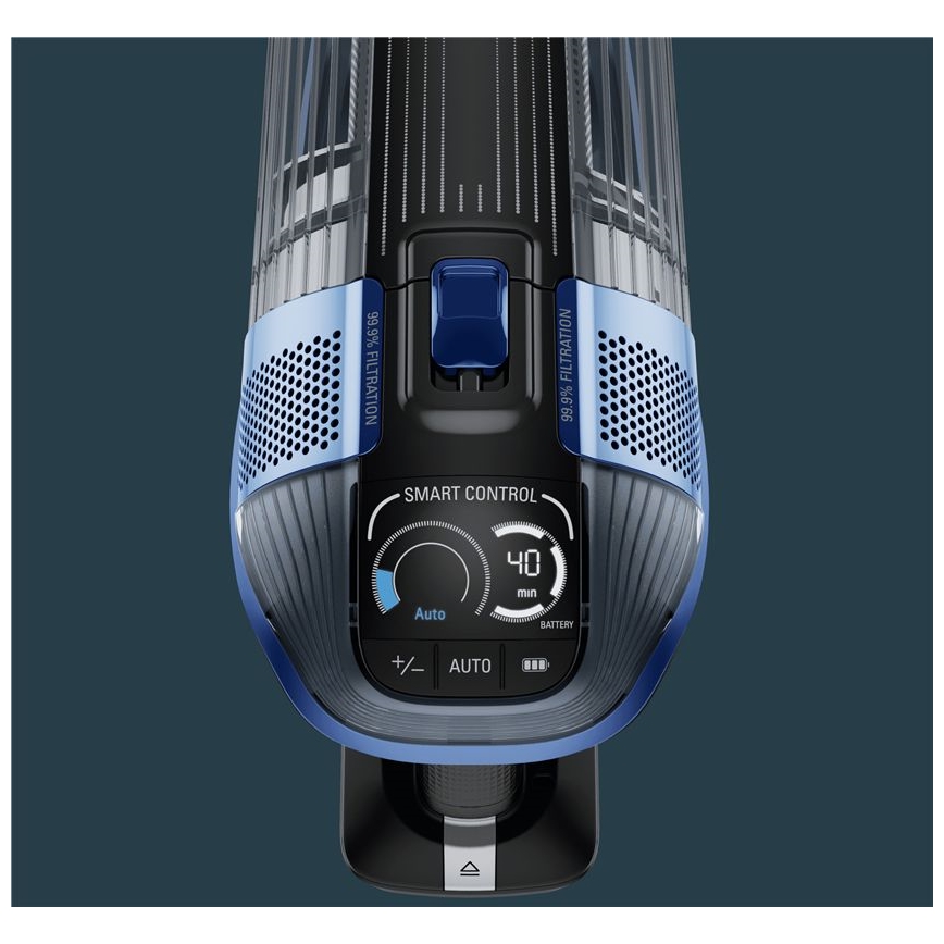 Rowenta - Putekļu sūcējs ar mopu X-FORCE FLEX ANIMAL AQUA AUTO 3in1 480W/32,4V 2500 mAh zila