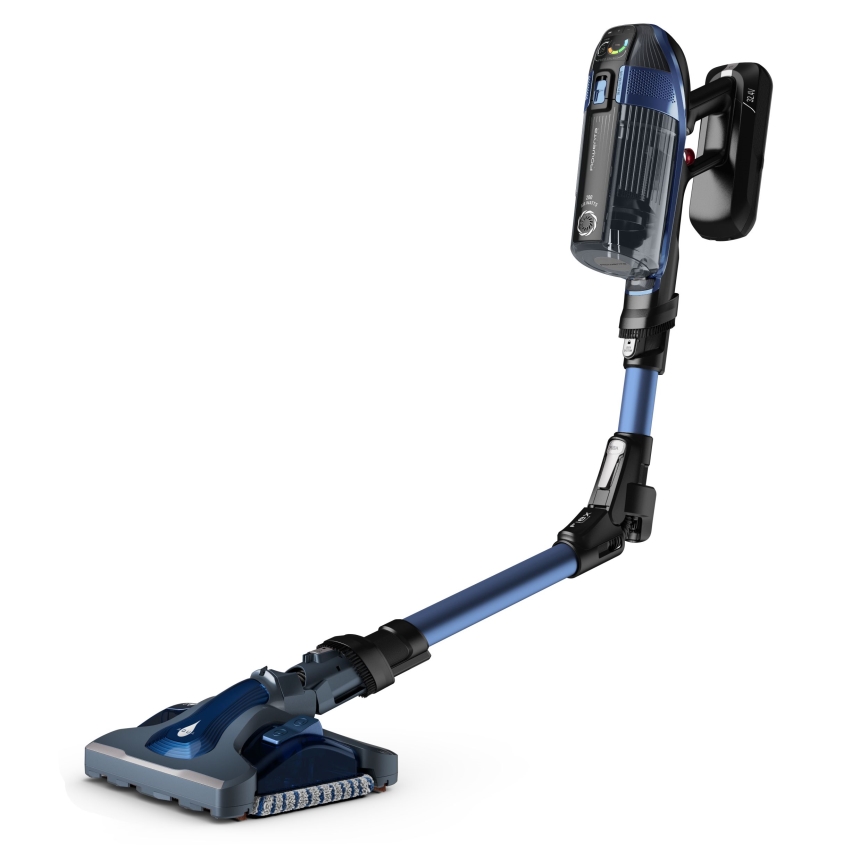 Rowenta - Putekļu sūcējs ar mopu X-FORCE FLEX ANIMAL AQUA AUTO 3in1 480W/32,4V 2500 mAh zila