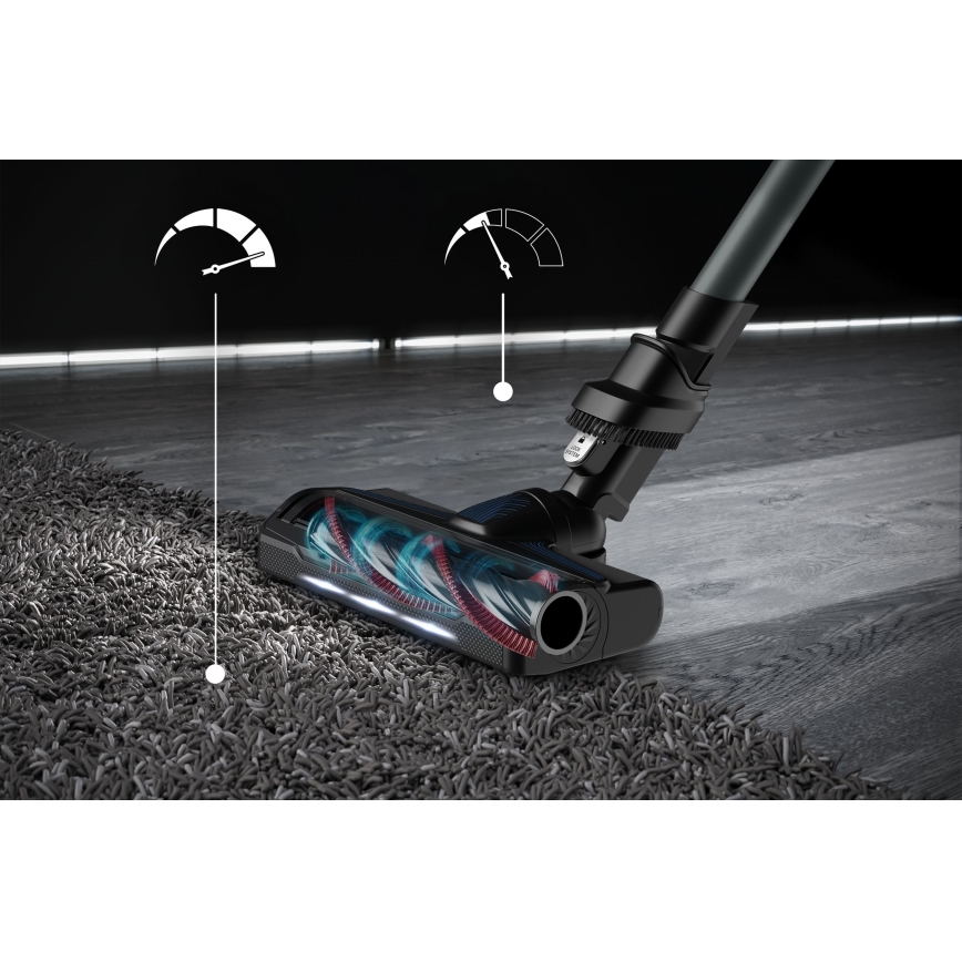 Rowenta - Putekļu sūcējs ar mopu X-FORCE FLEX ANIMAL AQUA AUTO 4in1 250W/25,2V 2500 mAh melna/zila