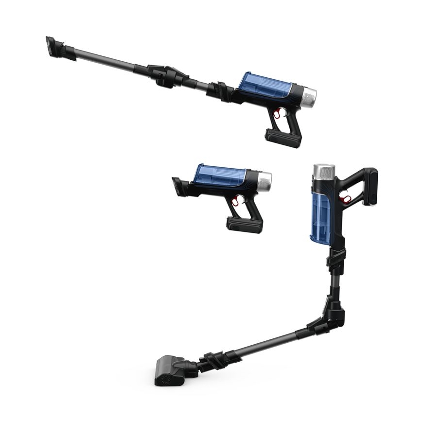 Rowenta - Putekļu sūcējs ar mopu X-FORCE FLEX ANIMAL AQUA AUTO 4in1 250W/25,2V 2500 mAh melna/zila