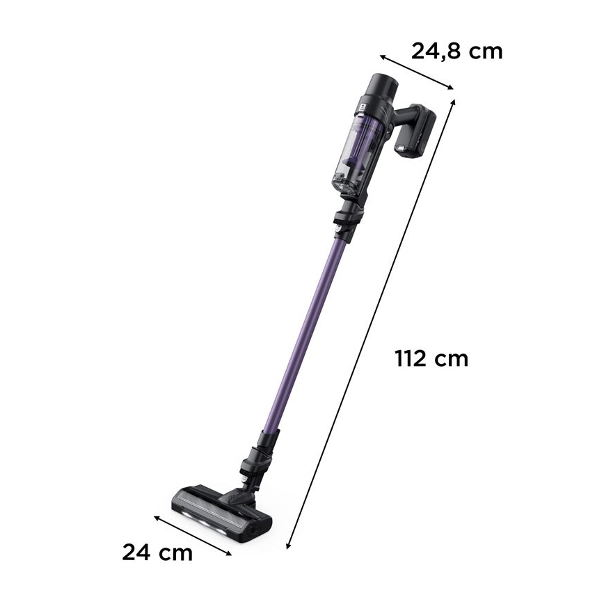 Rowenta - Putekļu sūcējs X-PERT 2in1 140W/18V 2500 mAh violeta