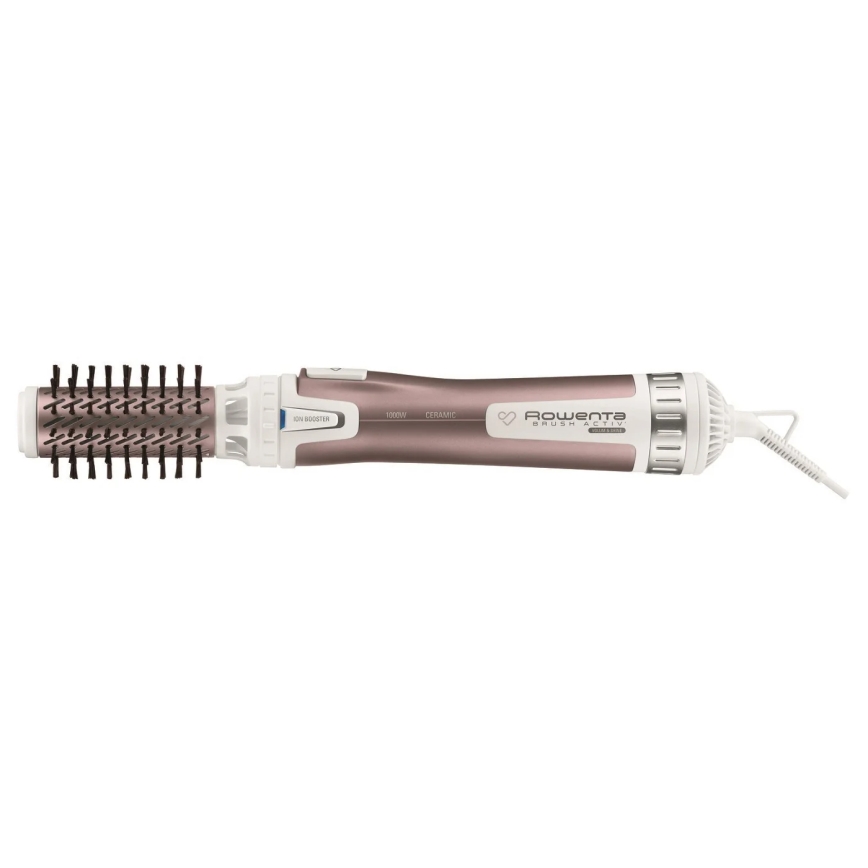 Rowenta - Rotējoša matu ķemme PREMIUM CARE 1000W/230V rozā/balta