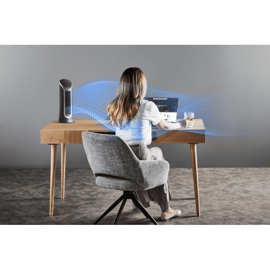 Rowenta - Stāvošais ventilators EOLE COMPACT 30W/230V melns