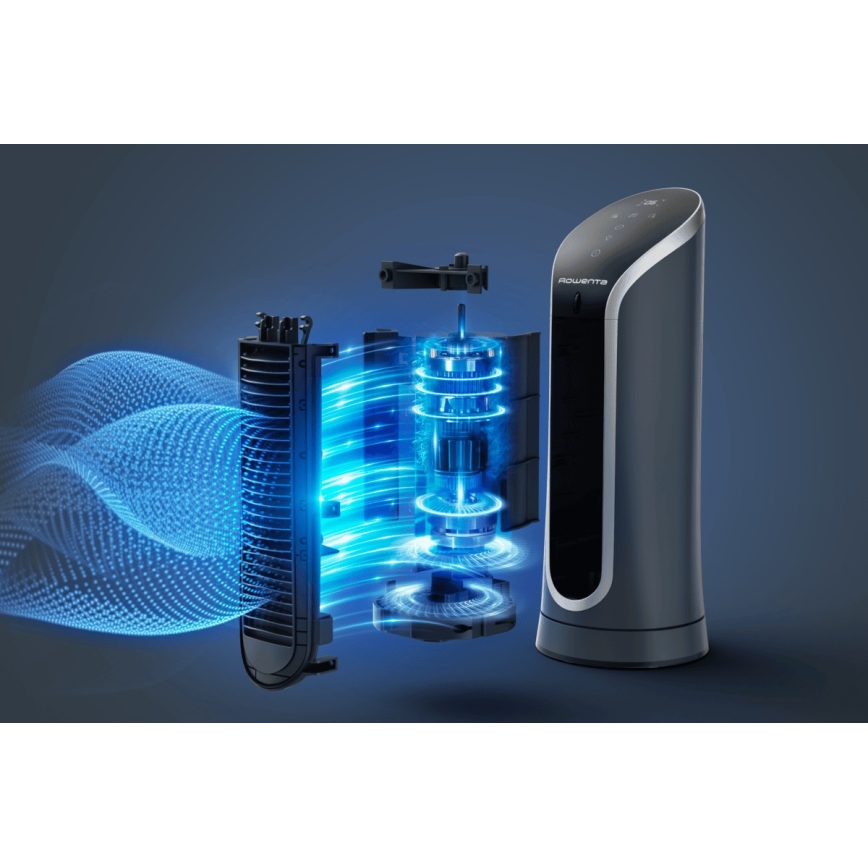 Rowenta - Stāvošais ventilators EOLE COMPACT 30W/230V melns